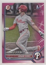 2022 Bowman Prospects Fuchsia Border 293/299 Logan Cerny #BP-120 nd3