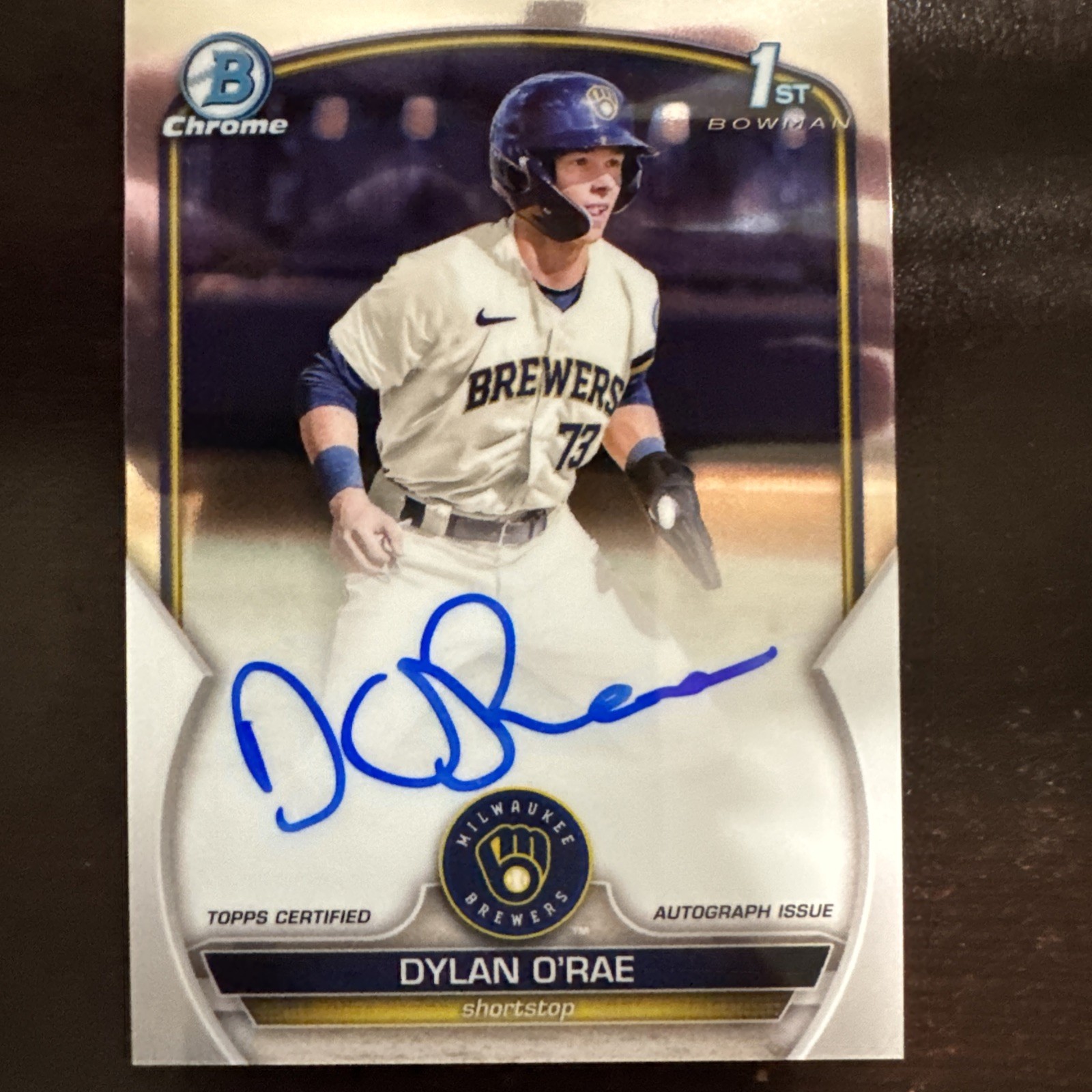 2023 Bowman Chrome - Prospect Autographs Dylan O'Rae #CPA-DO (AU, RC)
