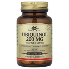 Ubiquinol Reduced CoQ10 , 200 mg, 30 Softgels