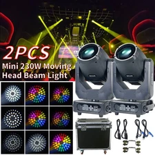 2Pack 7R 230 Beam Moving Head Light Stage Lighting DMX512 Disco Party w/Case