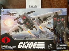 Hasbro G.I. Joe Classified Cobra Pilot & C.L.A.W. Figure w  Interchangeable Hea
