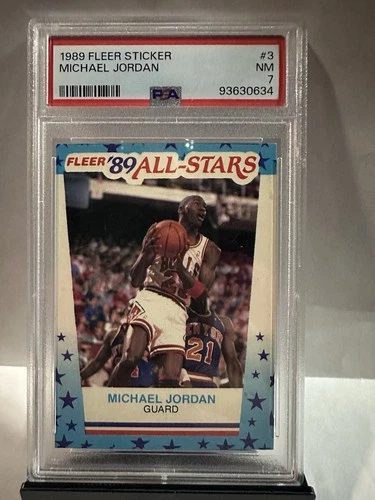 1989-90 Fleer - All-Stars Stickers Michael Jordan #3