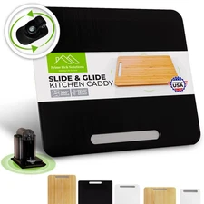 360 Kitchen Appliance Sliding Tray, an elegant sliding appliance Caddy that o...