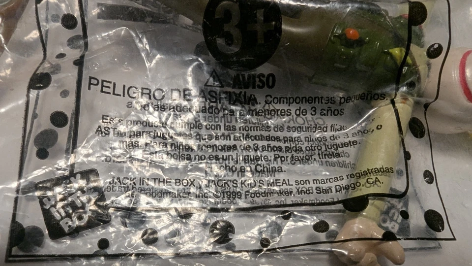 Jack in the Box Jock Jack**Fisherman *Kids Meal Toy - 1999 VINTAGE NEW *SEALED - Image 4 of 4