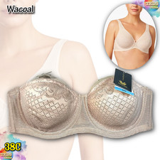 NWT Wacoal Women's 38C Stark Beauty Rose-Lace Molded Underwire Bra 855225 Sand