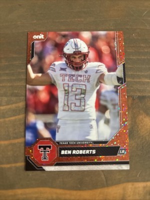 Ben Roberts B-2 Texas Tech Red Raiders Onit Football 2026 /75 Orange
