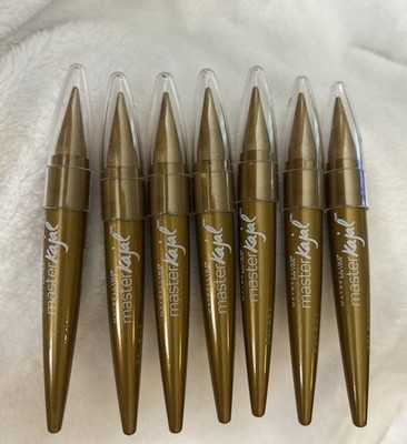 Maybelline Eyestudio Master Kajal Eyeliner GOLD FLARE Waterproof- 7pk Bundle
