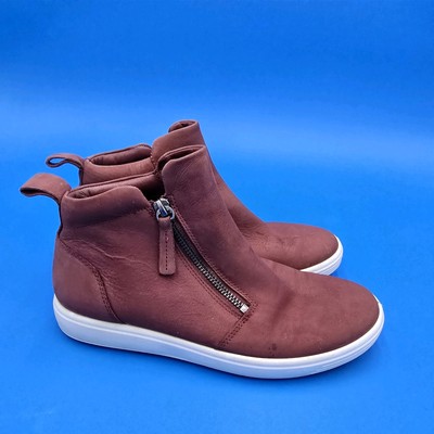 Ecco Soft 7 Ankle Boot Andorra Maroon Women Size 7-7.5  EU 38  470313