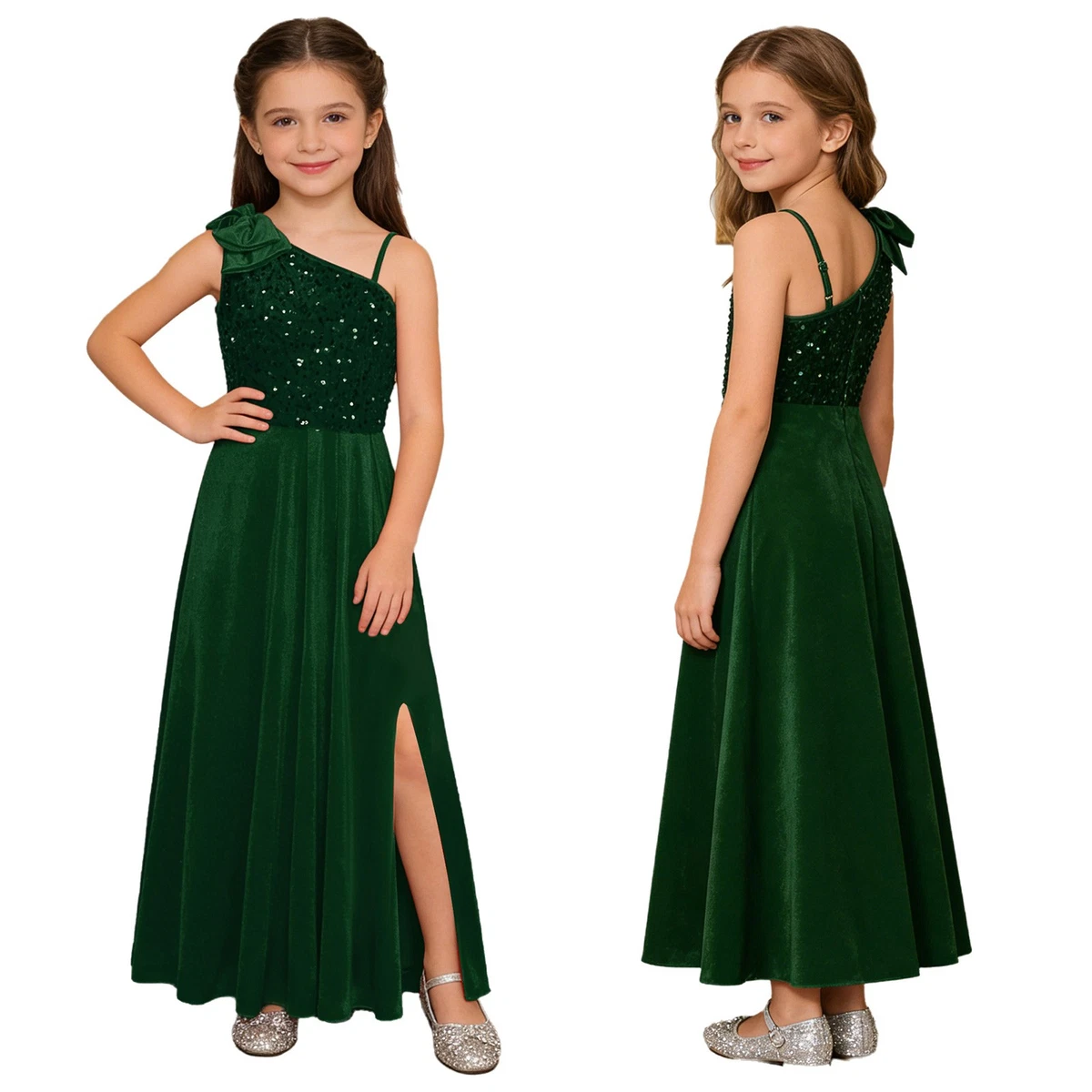 green emerald velvet dress Green Teen and Miss Green Ball Gown Pageant Dresses