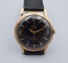 Tudor Prince Watch Leather Strap 34mm Automatic Self Winding 1961 9k Gold W1350