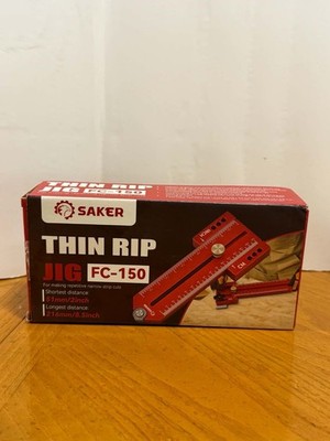 Saker Thin Rip Jig Table Saw Jig Guide, Making Repetitive Narrow Strip Cuts