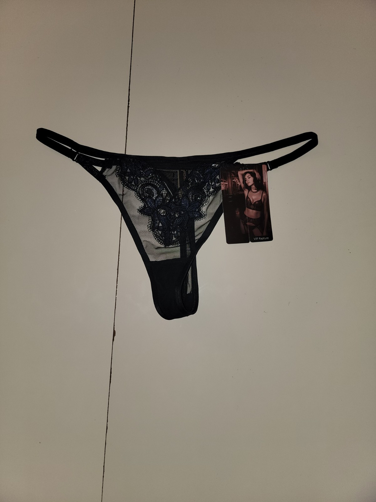 Gossard Vip Rapture Semi Sheer Floral Lace Thong  Size Small New