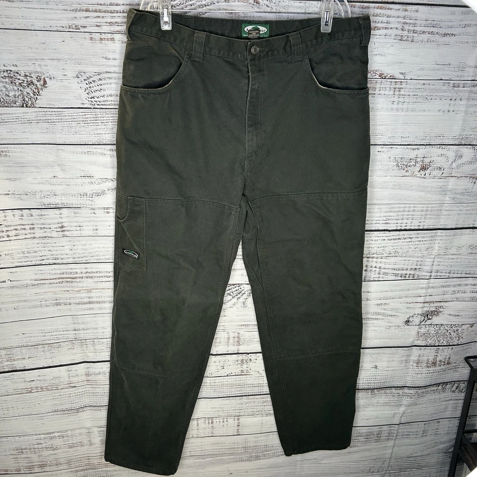Arborwear Green Heavyweight Canvas Original Tree Climber Cargo Pants Men’s 38x34 - Image 2 of 4