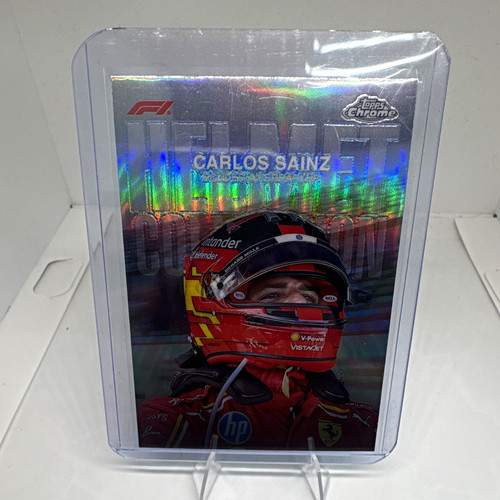 Carlos Sainz #HC-4 2024 Topps Chrome Formula 1 Helmet Collection card
