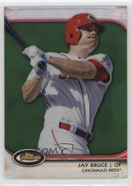 2012 Topps Finest Green Refractor 110/199 Jay Bruce #4 0rz7