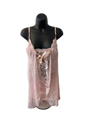    Vintage Victoria's Secret Lingerie Baby Pink Slip Dress