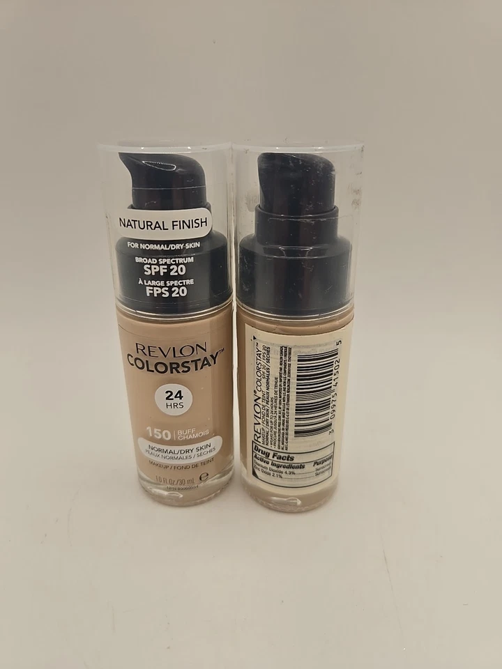 2x Revlon Colorstay 24HR Foundation Normal/Dry 150 BUFF unsealed New non-pump - Image 2 of 2