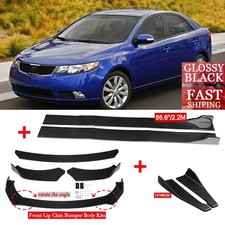Front Bumper Lip Spoiler Side Skirt Rear Lip Splitter Body Kit For Kia Forte