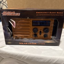 All Hazards NOAA Weather Alert Solar Crank CR1009 Pro Emergency Alert Radio.