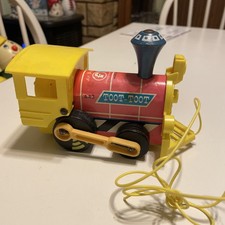 Vintage Fisher Price Toot-Toot Train Engine Pull Toy #643, USA Made