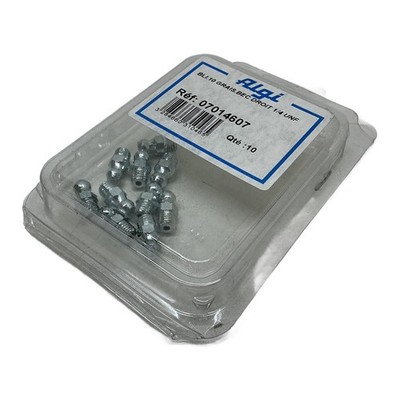 07014607 ALGI, Algi Gerader Schmiernippel 1/4 UNF 07014607 (10er Pack), ........