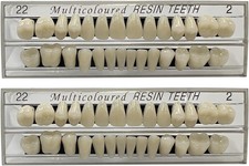 Fake Denture Teeth Set 56 PCS Synthetic Resin Costume Party Makeup Props New USA