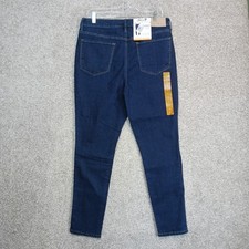 Seven7 Jeans Womens Size 12 Blue Dark Wash High Rise Skinny Stretch Five Pocket