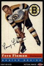 1954 Topps #25 Fern Flaman Bruins HOF 5 - EX