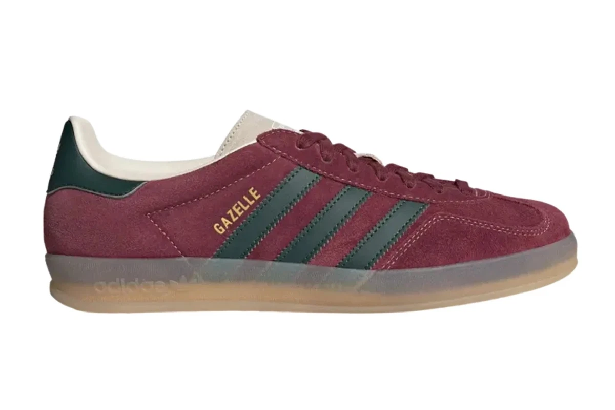 adidas gazelle silver green womens adidas Originals Gazelle Indoor | Focus Olive / Core Black / Gum5 main image 1