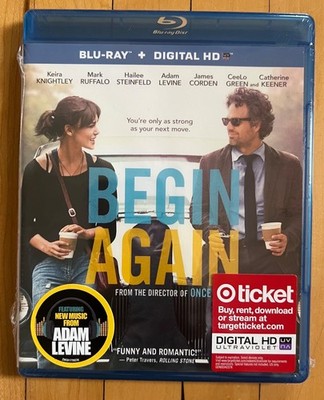 Begin Again Blu-Ray Digital HD (2014) - NEW SEALED
