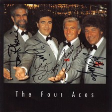 The Four Aces autographed hand signed CD We are Singers With My way Las Vegas