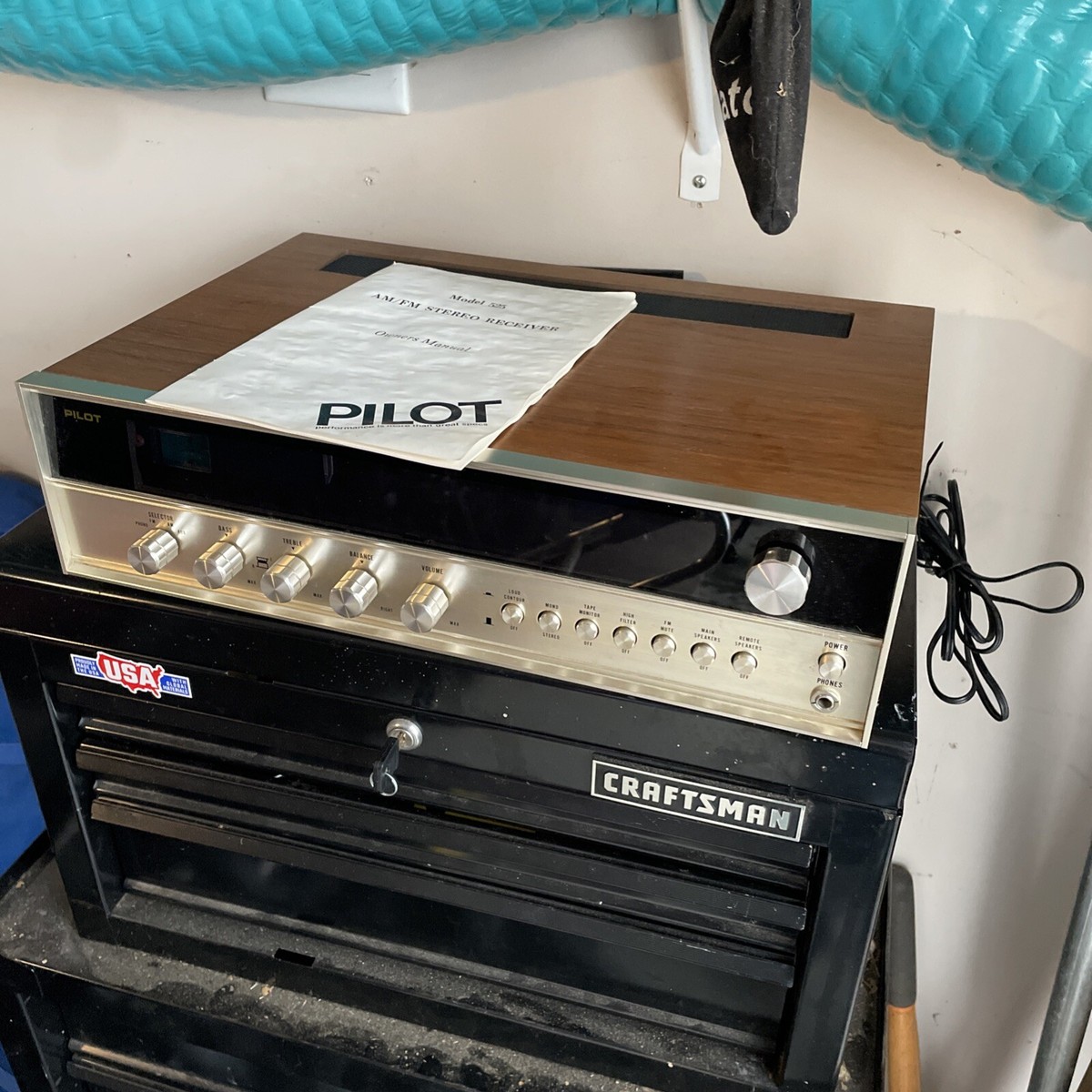 Pilot 525 Stereo Receiver With Manual | eBay