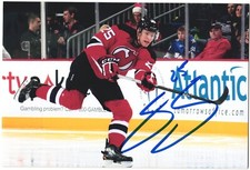 Seth Helgeson Autographed 4x6 Color Photo New Jersey Devils #25 Red E