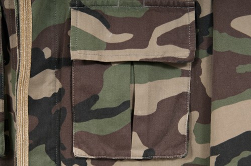 Saint Laurent Men Field Jacket Size 48 M Camoflauge Gold Trim Military Coat Hedi - Picture 5 of 10
