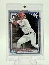 2024 Bowman Dylan Crews 1st Bowman Chrome #BCP-23 Washington Nationals
