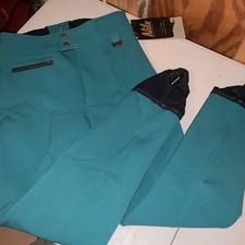 NWT VTG 80  S Nils CAGNEY Turquoise Ski Pants NWT Size 10R