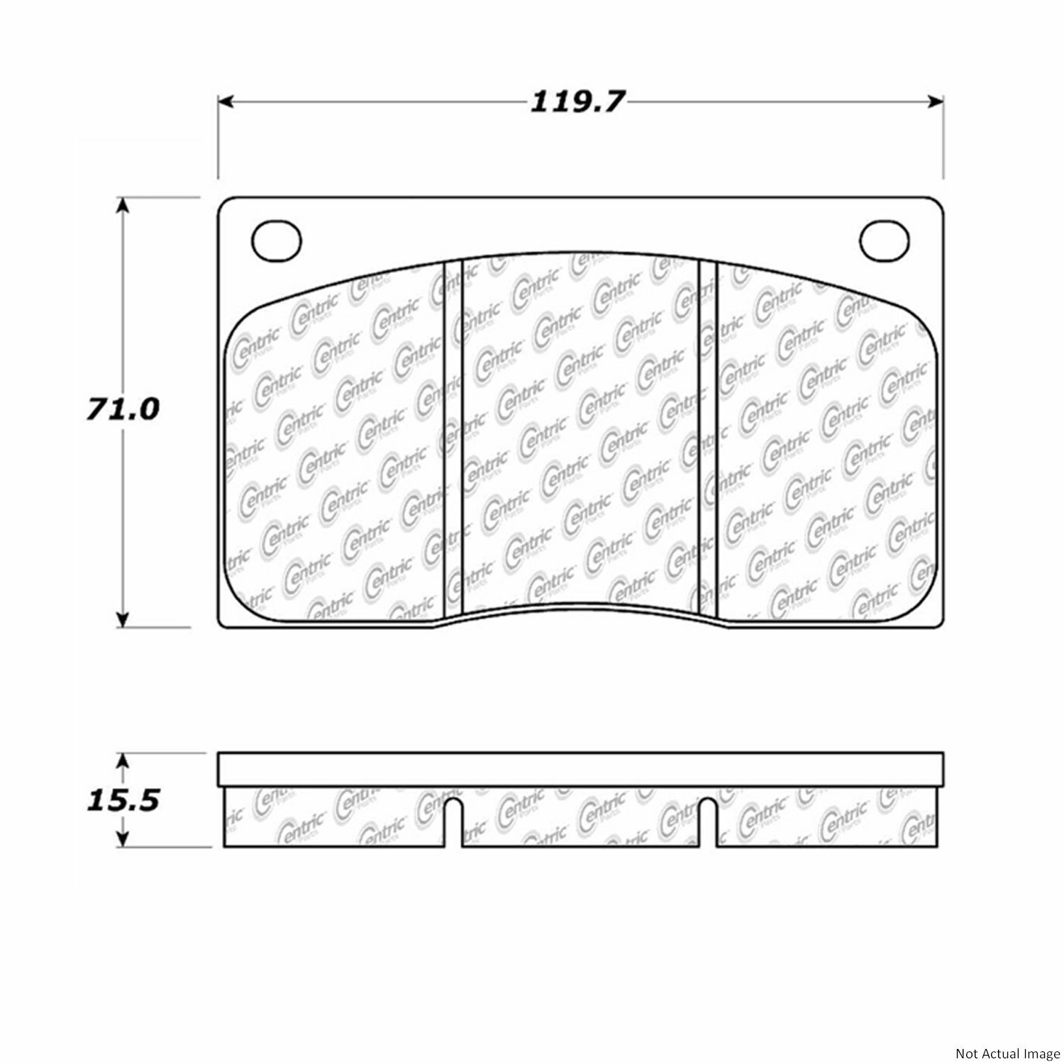 For 1997-1998 Aston Martin DB7 Semi-Metallic Disc Brake Pad Set Front Centric