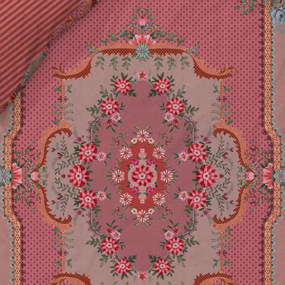 Biancheria da letto fiori ornamento pip studio chique rosa floreale a righe percalle - Immagine 4 di 4