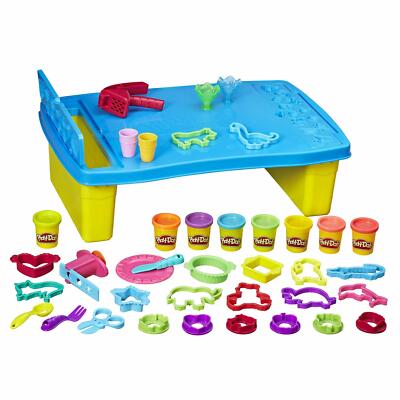 Play-Doh Play 'n Store Table Toy 25+ Accessories, 8 Containers DAMAGED PACKAGING
