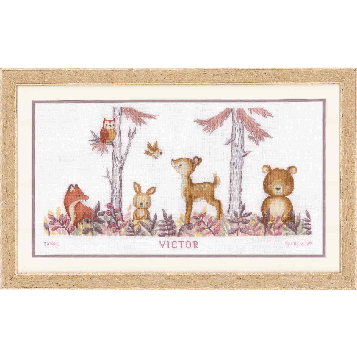 Vervaco counted cross stitch kit ""In the forest"", 53x29cm, DIY