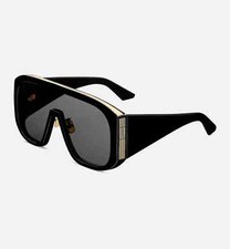 Dior DiorGraphique M2U Shield Sunglasses Black 134mm  Authentic  Made in Italy