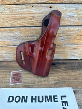 Don Hume H722 37-95 Saddle Brown Leather OWB Holster For Ruger P93 P95