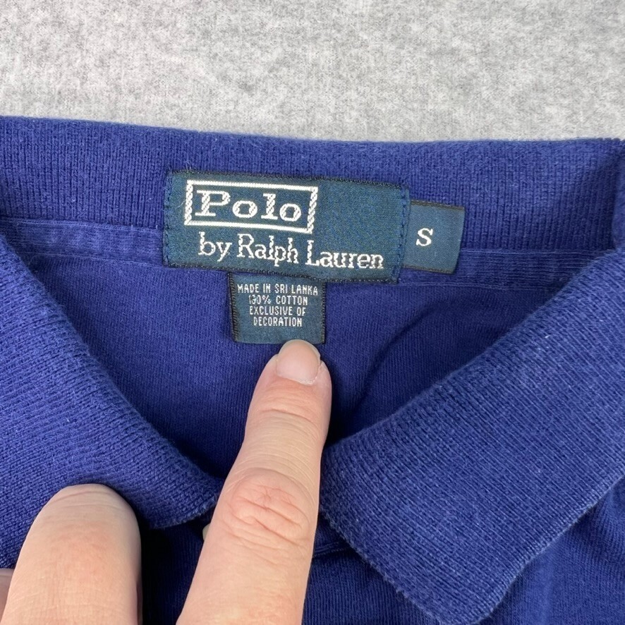 Polo Ralph Lauren Mens Polo Shirt Size Small Short Sleeve Blue Green Pony Logo thumbnail 6