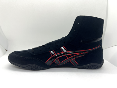 Asics Boxing Wrestling Shoes 1083A001 Black Red Black laces EX-EO
