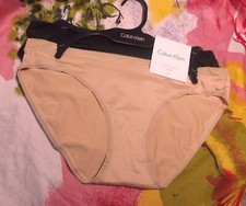 2 CALVIN KLEIN QP1816O 984 MESH WAIST/LEGS MICROFIBER CHEEKY BIKINI PANTIES XL