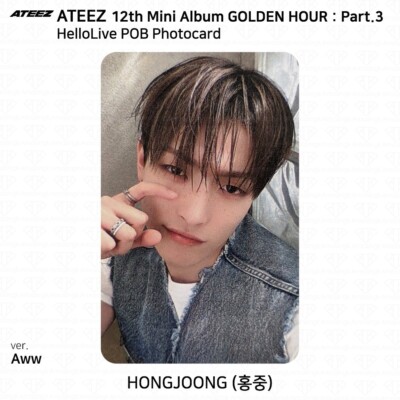 ATEEZ 12th Mini Golden Hour Part.3 HelloLive POB Photocard Printed