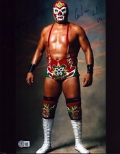Dr Wagner Jr. Foto firmada 11x14 certificado de autenticidad BAS Lucha Libre AAA nueva lucha libre profesional de Japón