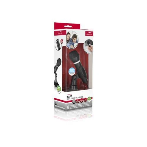 SL-8703-BK SPEEDLINK Capo Scrivania & Mano Microfono Con 2m Cavo, Nero - Immagine 4 di 4