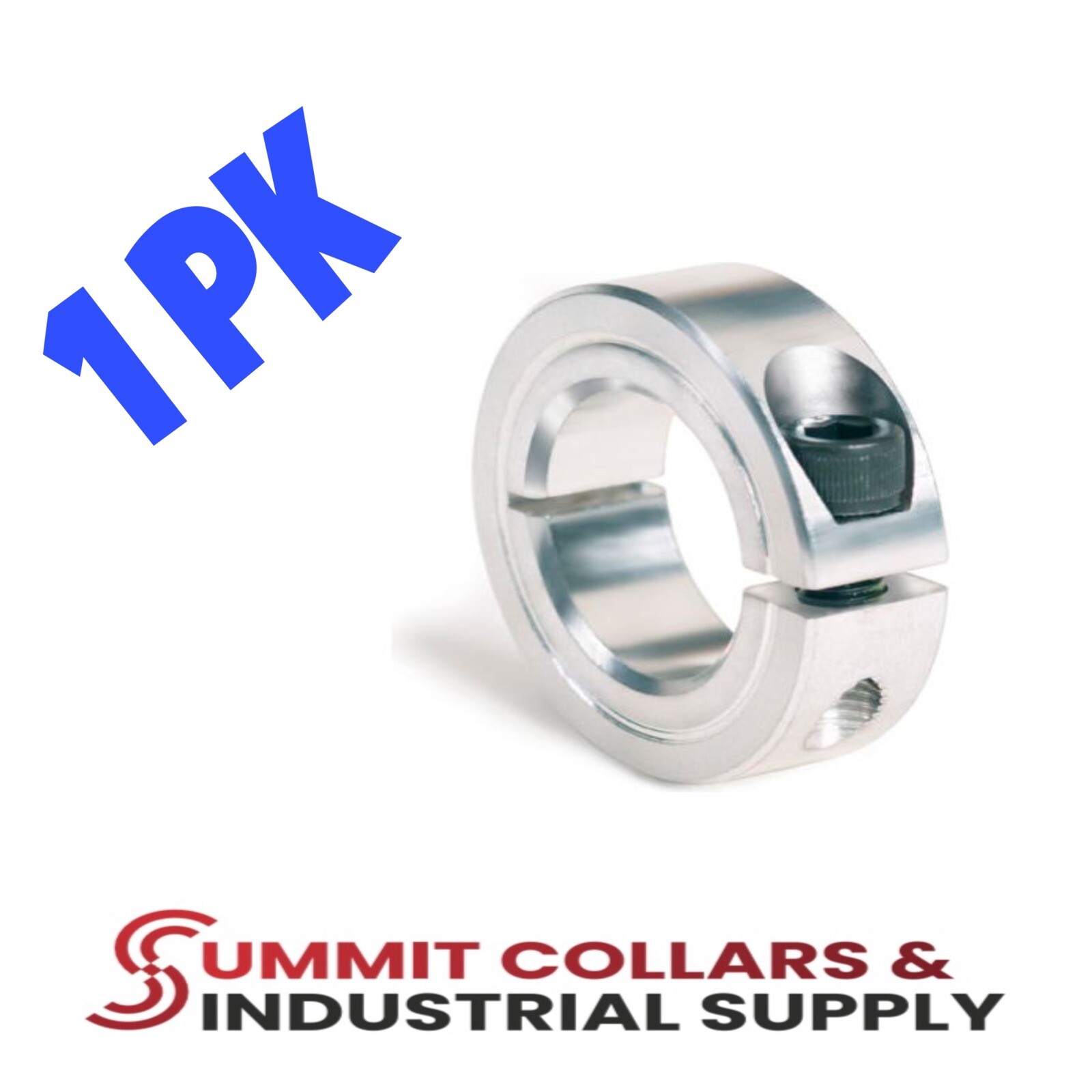 1-1/8” ID Aluminum Single Split (QTY 1) Shaft Collar - CA1-112-1