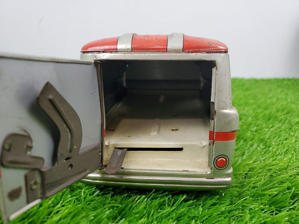 Vintage 1960's Cragstan Tin Friction Litho Armored Car Vintage 1960's Cragstan Tin Friction Litho Armored Car